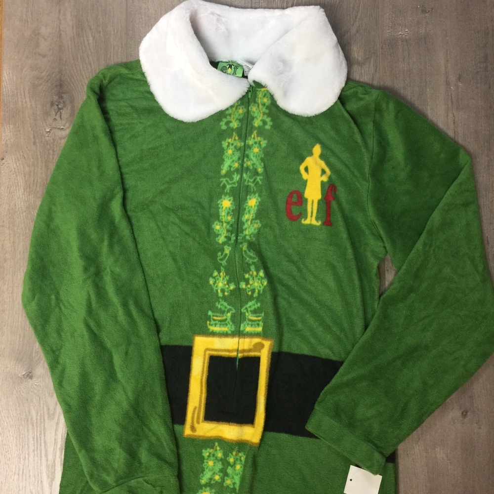 NEW ELF Pajamas Union Suit, Size Medium